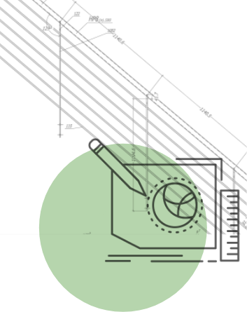 Ein farbiges Icon, bildet die Tragwerkplanung ab